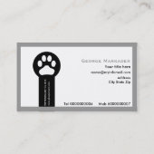 Vet/Veterinary Clinic minimalist visitekaartjes (Achterkant)