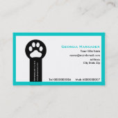 Vet/Veterinary Clinic minimalist visitekaartjes (Achterkant)