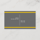 Vet/Veterinary Clinic, paw yellow eye-Catching Visitekaartje (Achterkant)