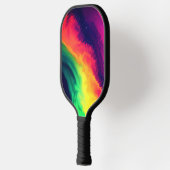 Vet Vibrant Kleurig regenboogflens Pickleball Paddle (Links)