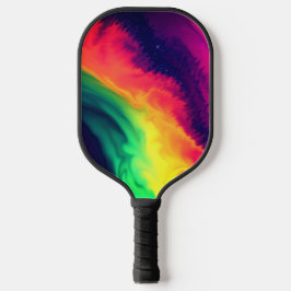 Vet Vibrant Kleurig regenboogflens  Pickleball Paddle