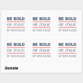 Vet Vierkante Sticker (Vel)