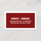 Vet Visitekaartje grens - rood en wit (Achterkant)