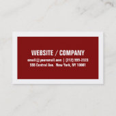 Vet Visitekaartje grens - rood en wit (Achterkant)