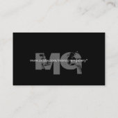 Vet  Visitekaartje monogram (Achterkant)