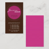 VET VISITEKAARTJE:: straal 1P uit Visitekaartje (Voorkant / Achterkant)