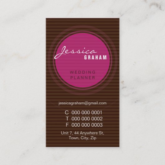 VET VISITEKAARTJE:: straal 1P uit Visitekaartje (Voorkant)