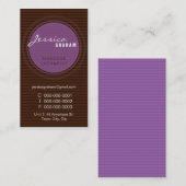 VET VISITEKAARTJE:: straal 7P uit Visitekaartje (Voorkant / Achterkant)