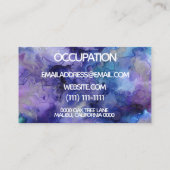 vet visitekaartje verfsplaat (Achterkant)