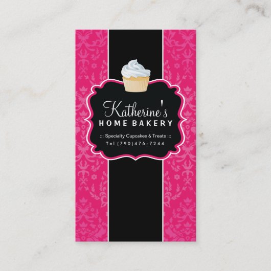 Vet Visitekaartje voor gebak (Voorkant)