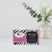 Vet Visitekaartje voor het afdrukken van Zebra's (Staand voorkant)