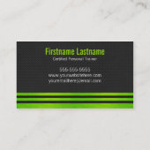 Vet Visitekaartje voor persoonlijke trainers (Achterkant)