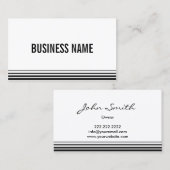 Vet Visitekaartje voor professionele moderne strip (Voorkant / Achterkant)