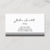 Vet Visitekaartje voor professionele moderne strip (Achterkant)