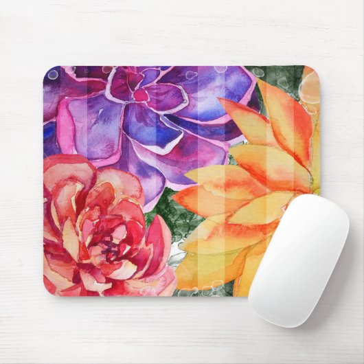 Vet Vivid Vibrant kleurig Succulent Muismat (Met muis)