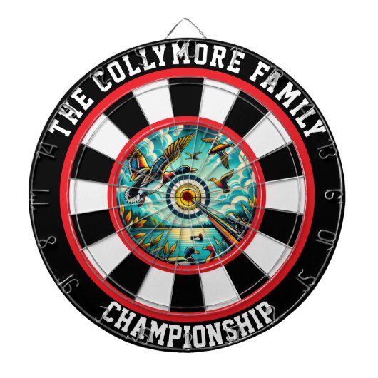 Vet Vliegende Ducks Doel Ontwerp Dartbord (Voorkant)