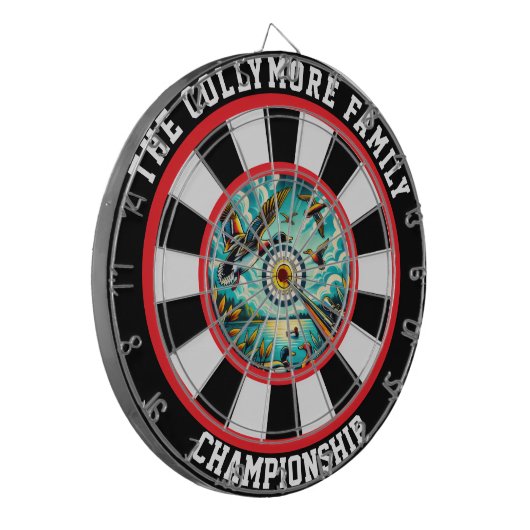 Vet Vliegende Ducks Doel Ontwerp Dartbord (Voorkant Links)