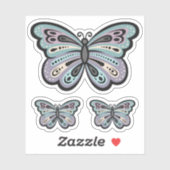 Vet Vlindervinyl Sticker (Vel)