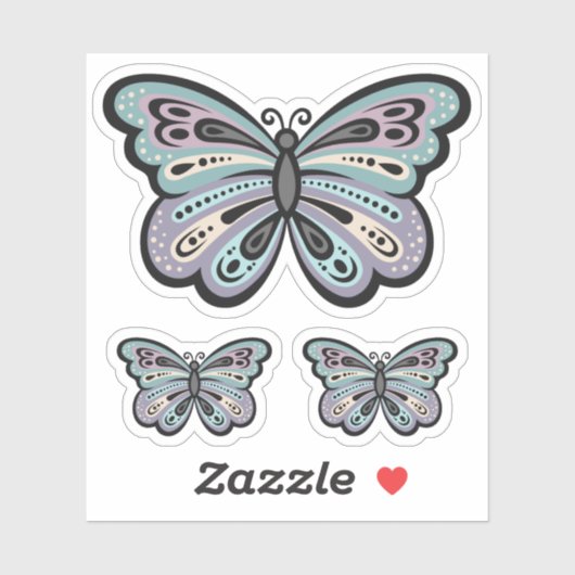 Vet Vlindervinyl Sticker (Vel)