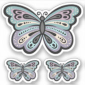 Vet Vlindervinyl Sticker (Voorkant)