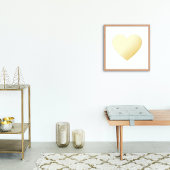 Vet, volledig Gold Heart Folie Afdrukken