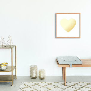 Vet, volledig Gold Heart Folie Afdrukken