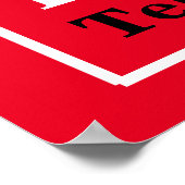 VET VOOR HUUR PER EIGENDOMSTIJD Eigen onroerend go Poster (Hoek)