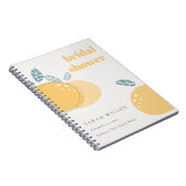 Vet Vrijgezellenfeest met Abstract Lemon Fruity Notitieboek (Rechterzijde)