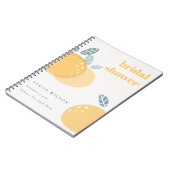 Vet Vrijgezellenfeest met Abstract Lemon Fruity Notitieboek (Linkerzijde)