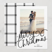 Vet Vrolijk Kerstfeest - Handgeschreven Holiday Ka Kaart (Voorkant / Achterkant)