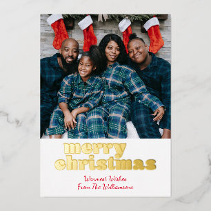 Vet Vrolijk Kerstfeest Luxe Foto Vrolijk Modern Go Folie Feestdagenkaart