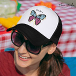 Vet Vrouw Gepersonaliseerde Naam Rustieke Vlinder Trucker Pet<br><div class="desc">Verken het Bold Woman Rustic Butterfly-ontwerp - een eerbetoon aan kracht en schoonheid. Met gedurfde typografie, delicate vlindermotieven en inspirerende citaten viert dit Vrouwendag-ensemble onverschrokken vrouwen met tijdloze stijl en empowerende genade. 👩‍💼 💕Opmerking: De cover afbeeldingen zijn alleen mockups; de werkelijke productgroottes en kleuren voldoen aan de Zazzle normen. Controleer...</div>