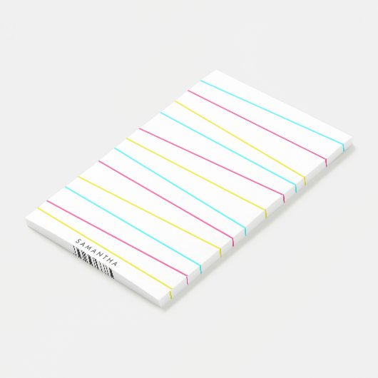 Vet Wacky Lines Post-it Notes (Schuin)