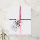 Vet Watercolor Watermeloen Pop Script Bedankt Cadeaulabel (Met Touw)