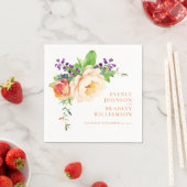 Vet Waterverf Bloemen Botanische Romantische Bruil Servet (Insitu)