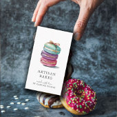Vet Waterverf Macaron Cookies Baker Visitekaartje