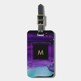 Vet Waterverf plastic met Faux Gold Watch-accessoi Bagagelabel