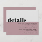 Vet "We Do" Licht Mauve Collectie behuizing Kaart (Voorkant / Achterkant)