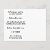 Vet "We hebben een nieuw adres!" Briefkaart (Achterkant)