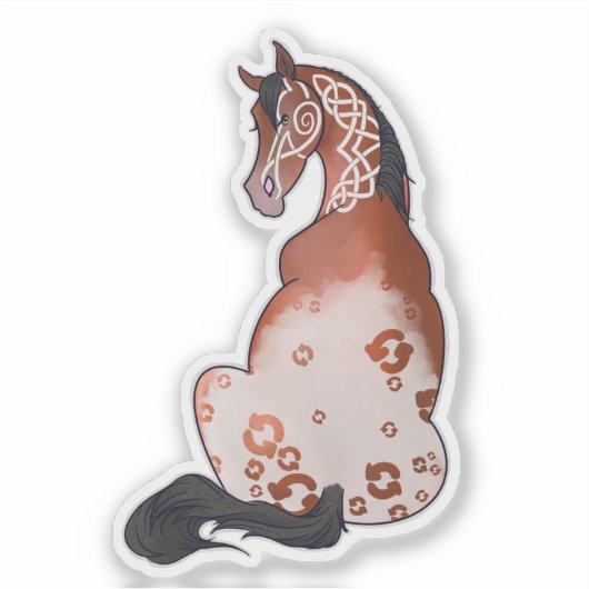 Vet wit Keltisch verfrissend appy Sticker (Voorkant)