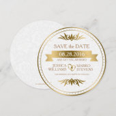 Vet & Wit Lijst sparen de Datum Save The Date (Voorkant / Achterkant)