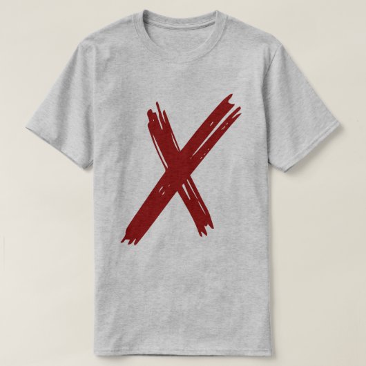 Vet X statement – minimalistisch T-shirt (Design voorkant)