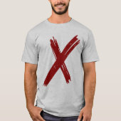 Vet X statement – minimalistisch T-shirt (Voorkant)