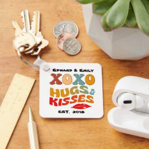 Vet XOXO Knuffels & Kusjes Valentijnsdag cadeau Sleutelhanger