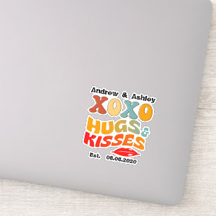Vet XOXO Knuffels & Kusjes Valentijnsdag Gift Sticker