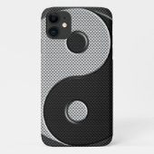 Vet Yin Yang in de afdrukkwaliteit van koolstofvez Case-Mate iPhone Case (Achterkant)