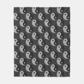 Vet Yin Yang in de afdrukkwaliteit van koolstofvez Fleece Deken (Voorkant)