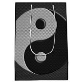 Vet Yin Yang in de afdrukkwaliteit van koolstofvez Medium Cadeauzakje (Achterkant)
