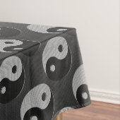 Vet Yin Yang in de afdrukkwaliteit van koolstofvez Tafelkleed (Voorbeeld)