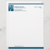 Vet zakelijk onroerend goed Letterhoofd Briefhoofd Ontwerp (Voorkant / Achterkant)